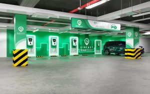 trạm sạc ô tô điện trong hầm khu chung cư - evcarvietnam.vn