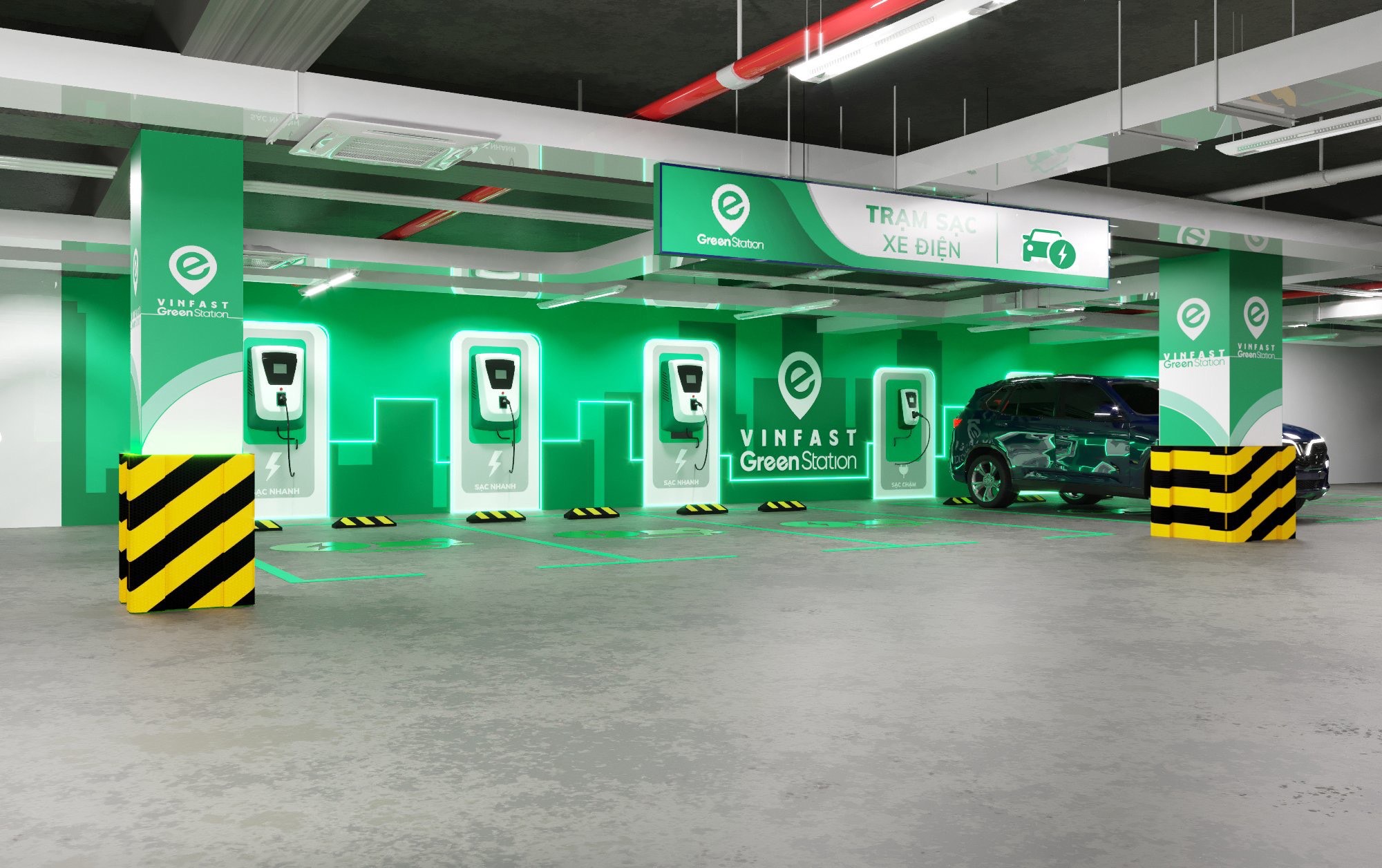 Trạm sạc ô tô điện Vinfast - EVCar Việt Nam