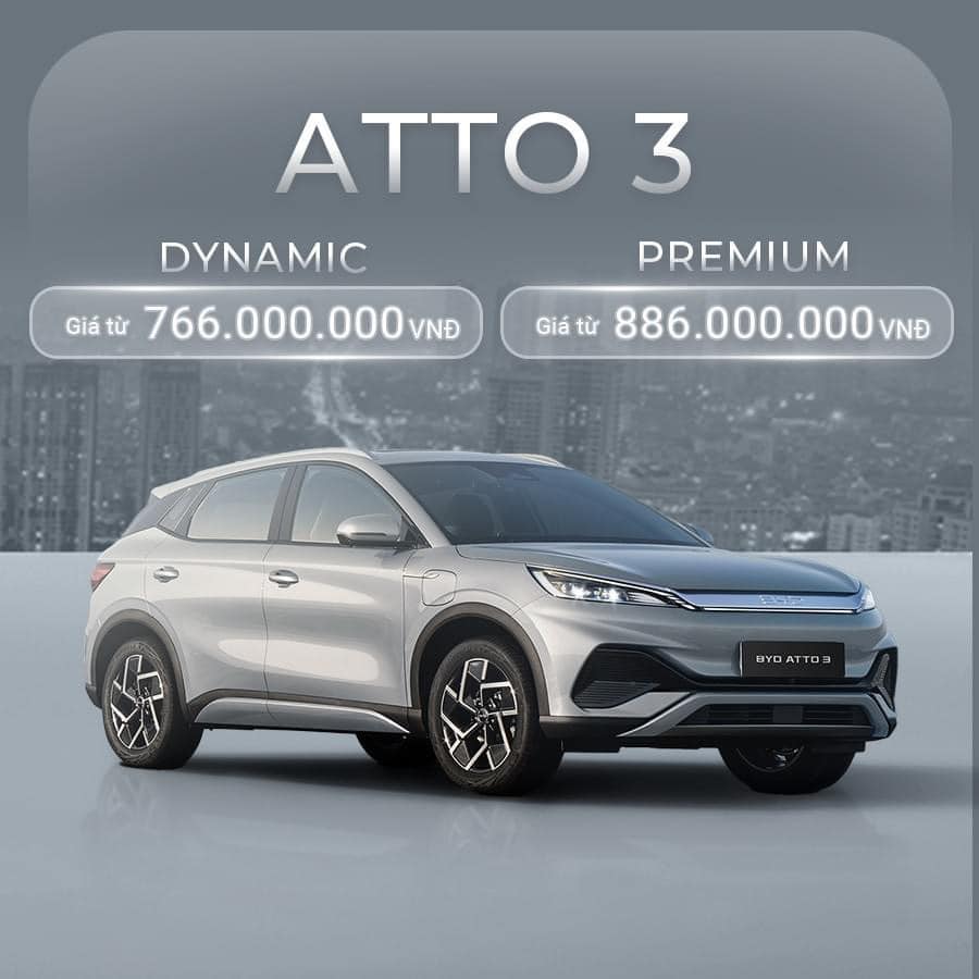 giá xe byd atto 3 tại việt nam - evcarvietnam.vn